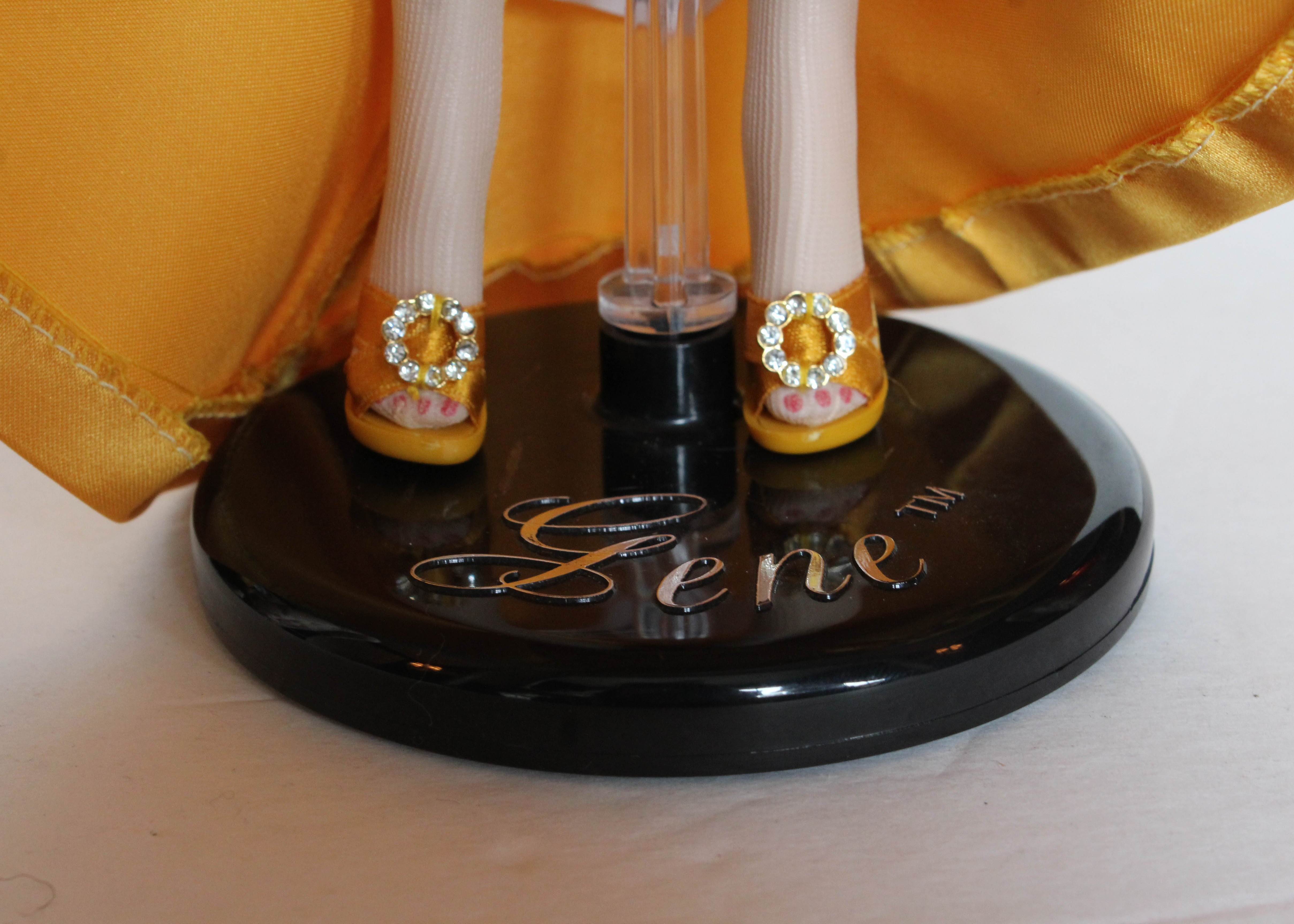 "Gold Sensation" Doll with Golden Yellow Gown Designed by Tim Kennedy