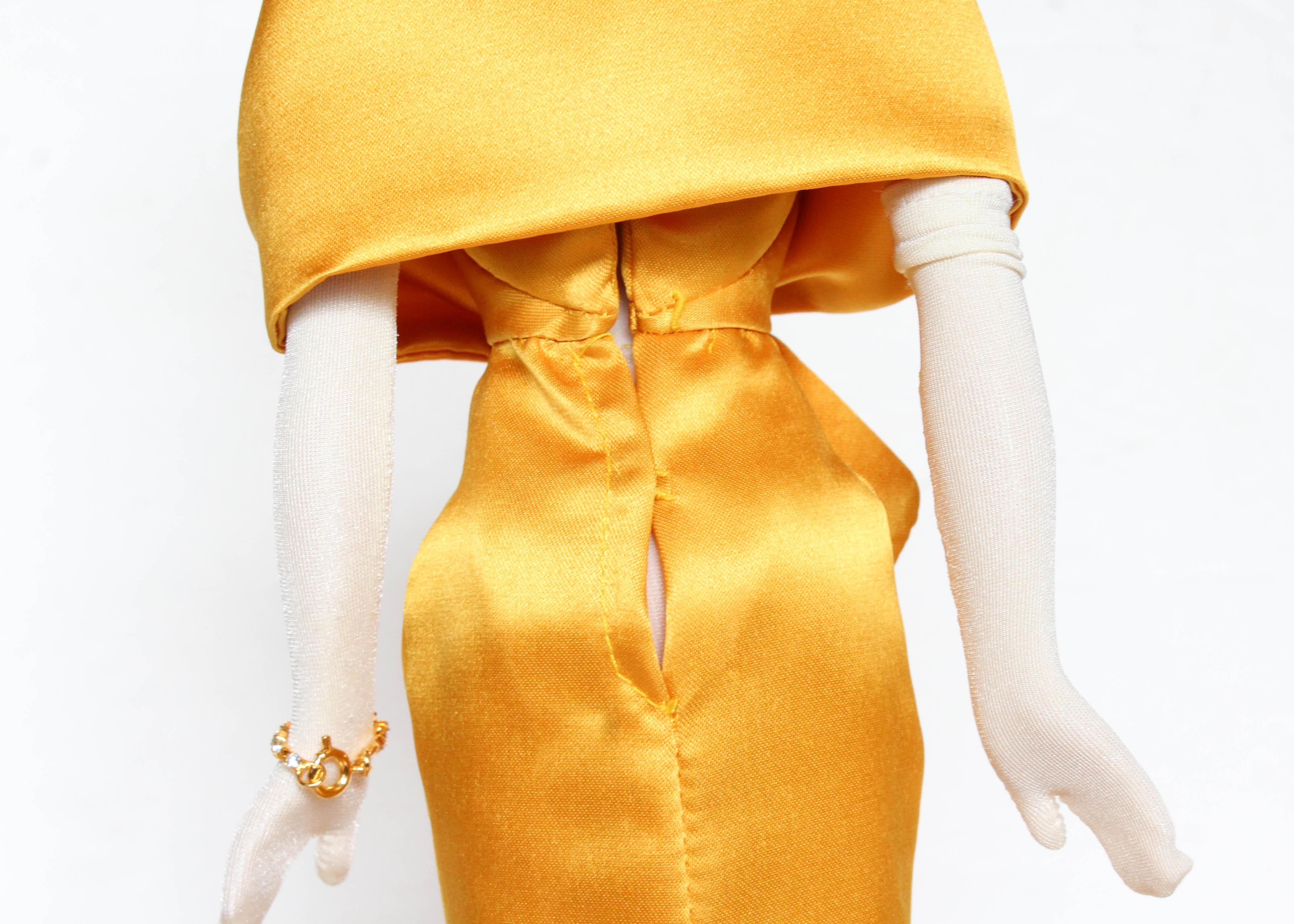 "Gold Sensation" Doll with Golden Yellow Gown Designed by Tim Kennedy