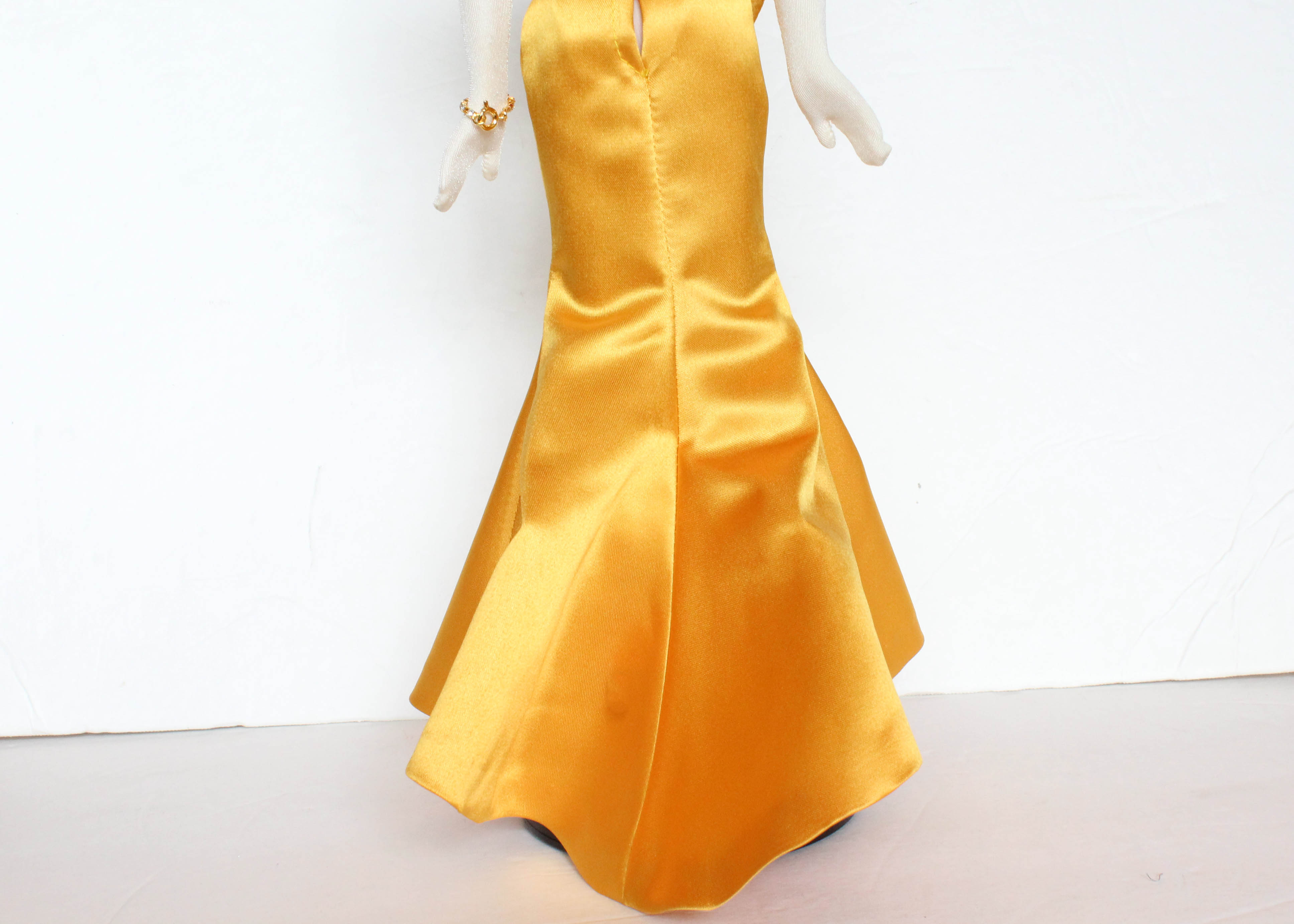 "Gold Sensation" Doll with Golden Yellow Gown Designed by Tim Kennedy