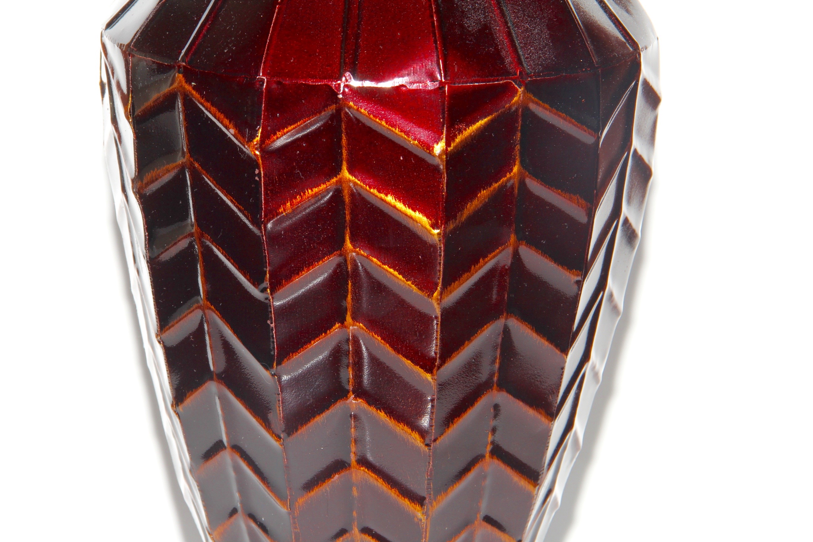 Sangria Tone Decorative Metal Vase