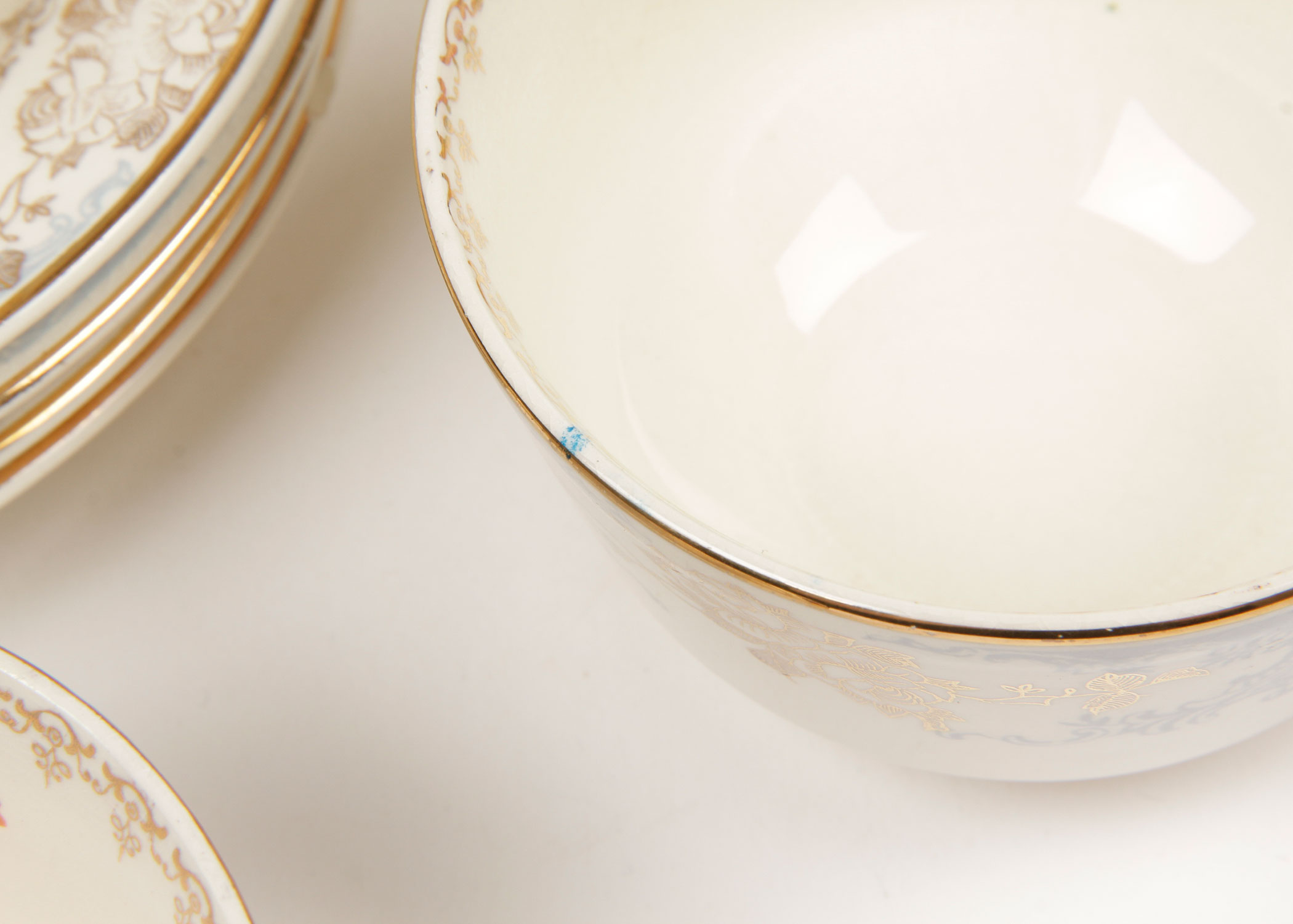 Homer Laughlin Royal Splendor 22 Carat Gold Place Settings for Six