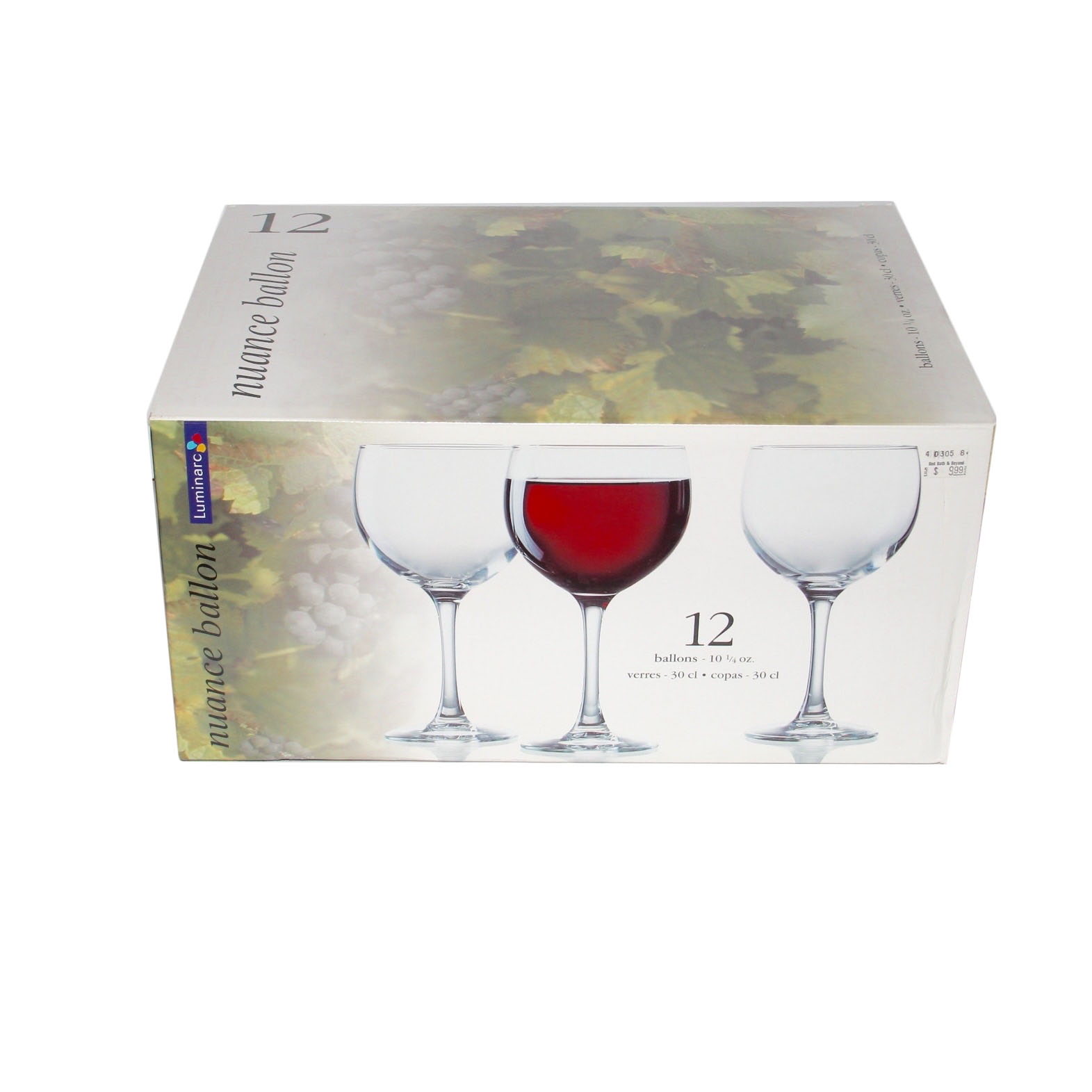 Set of Twelve Luminarc "nuance ballon" Wine Glasses