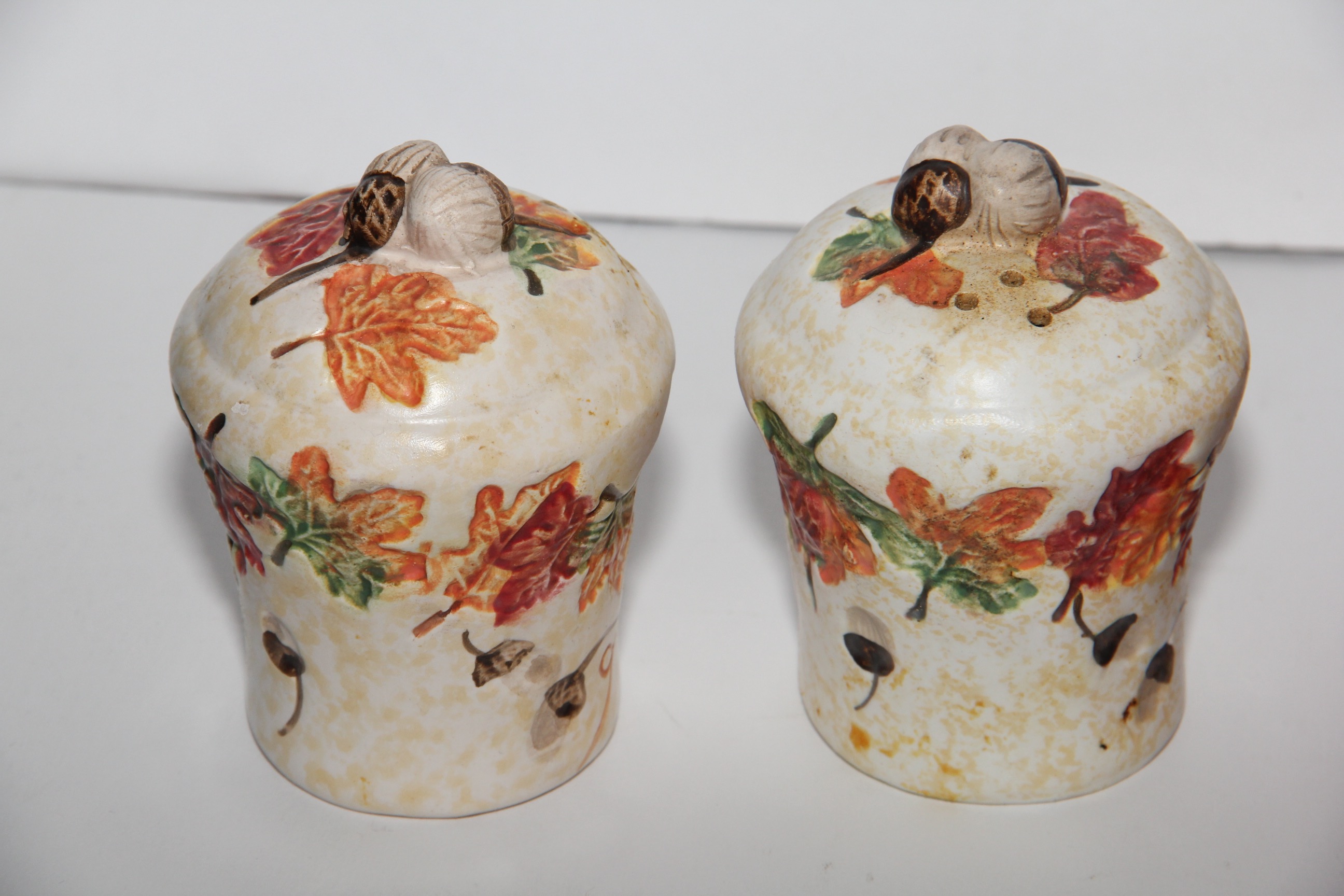 Set of Four IKEA Plates and Salt and Pepper Shakers