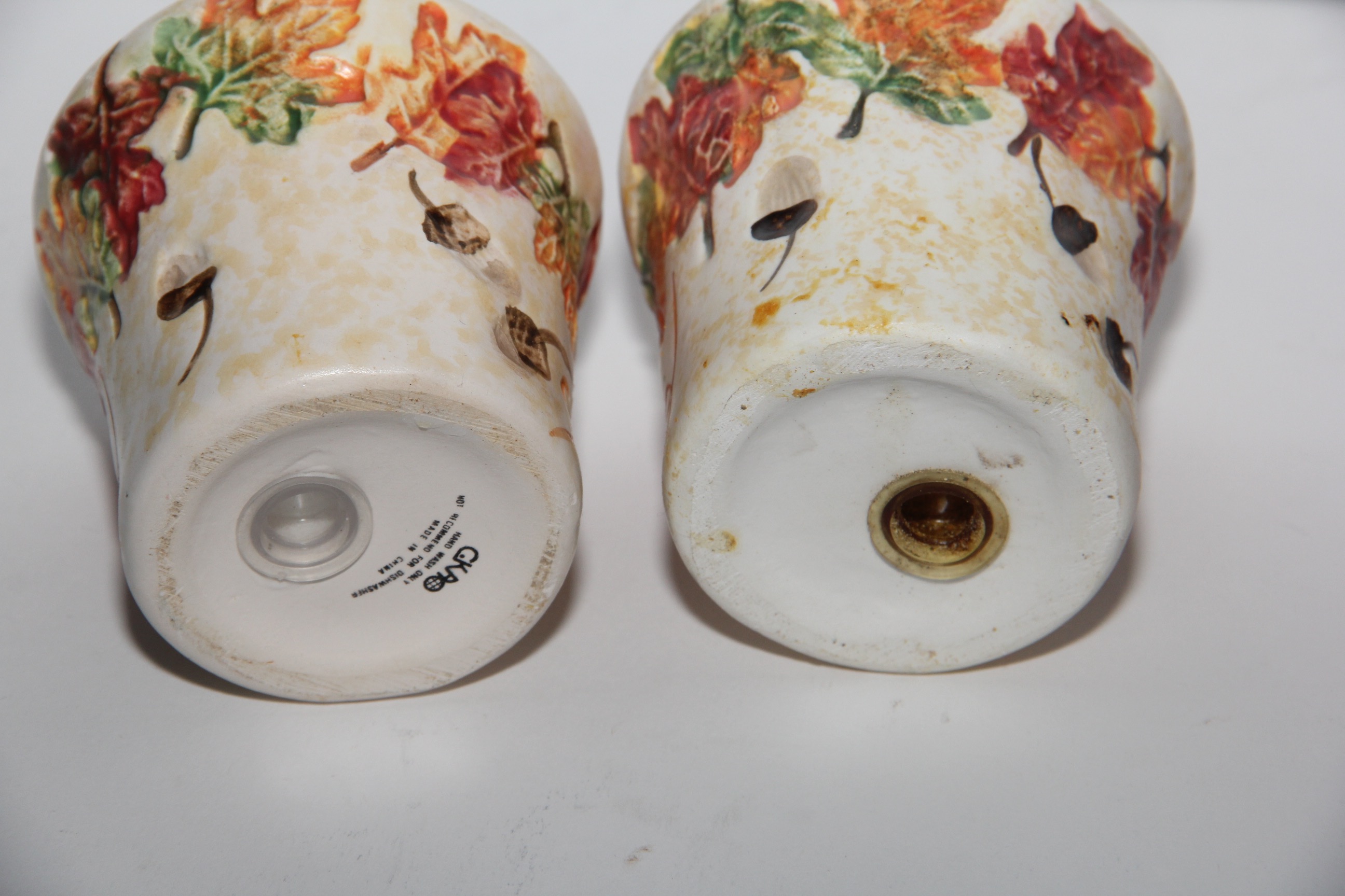 Set of Four IKEA Plates and Salt and Pepper Shakers