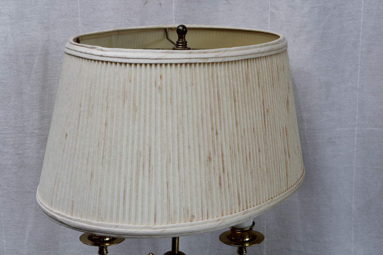 Brass Double Horn Style Floor Lamp