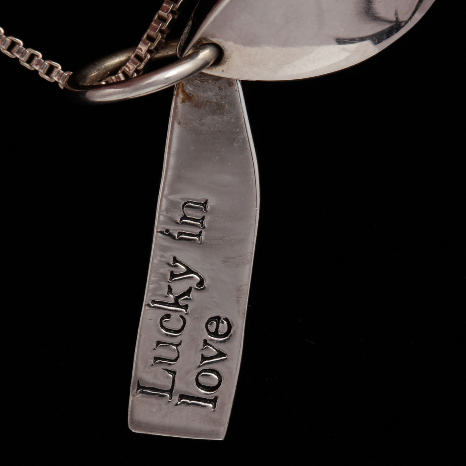 Sterling Silver Fortune Cookie Pendant Necklace