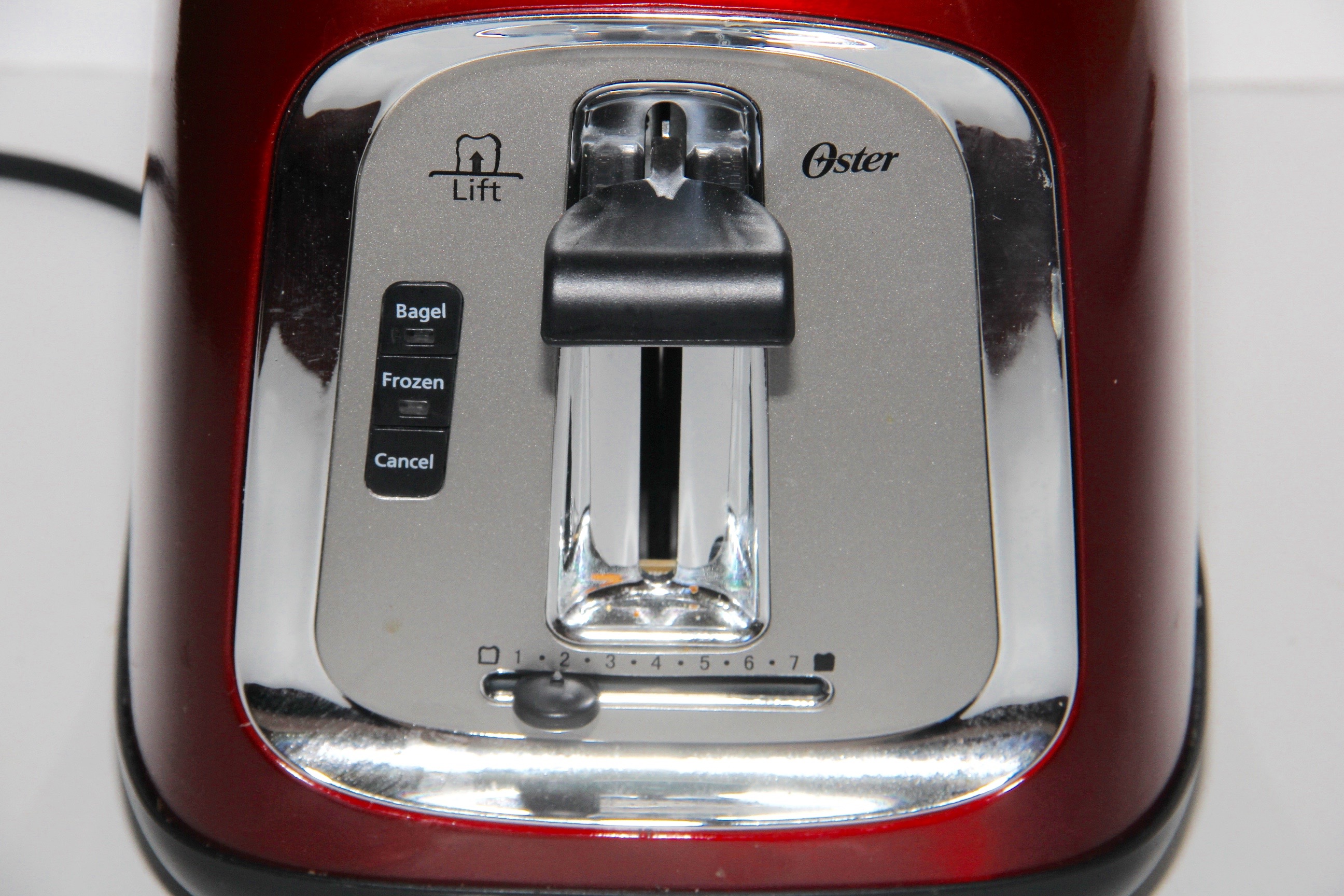 Red Dual Slot Browning Oster Toaster