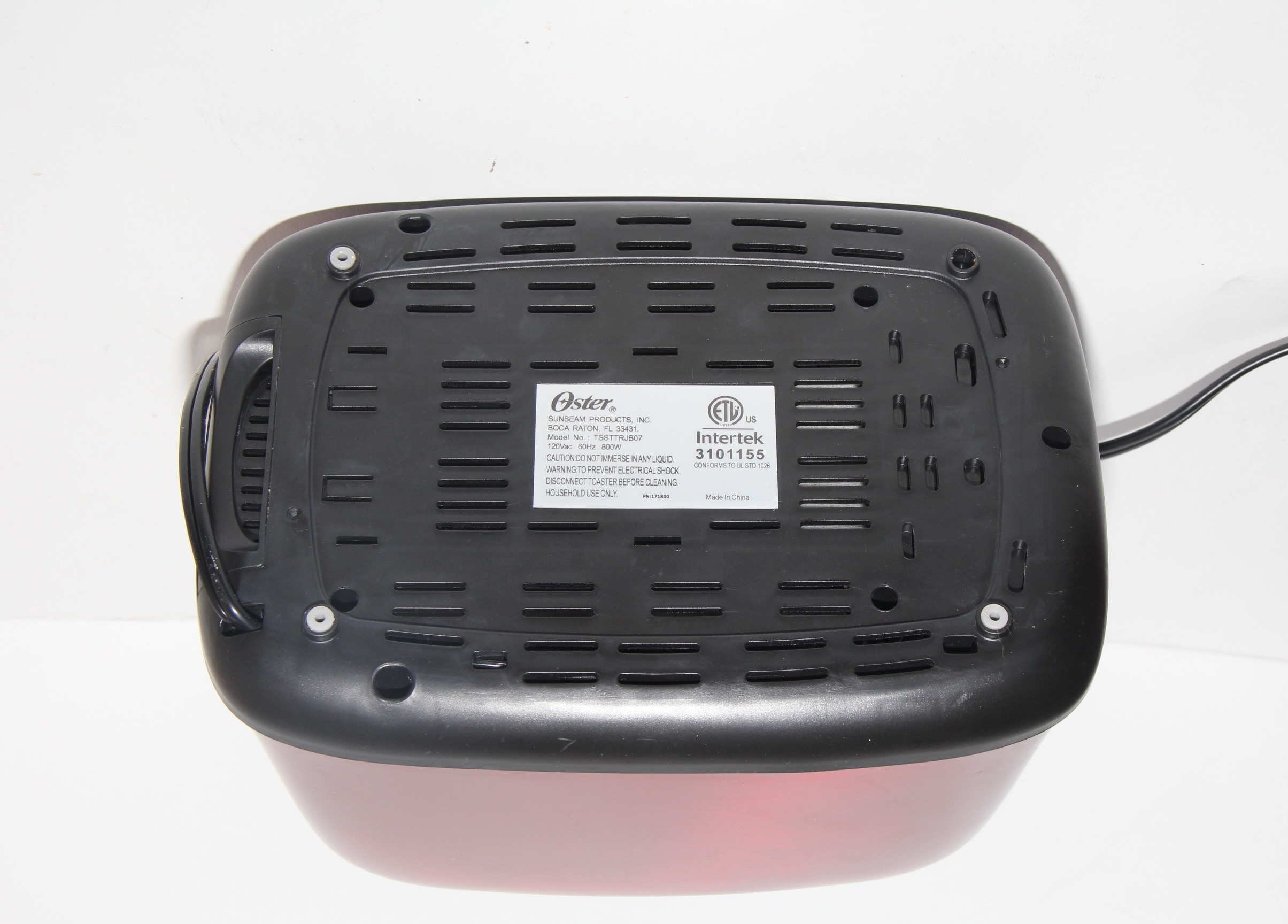 Red Dual Slot Browning Oster Toaster