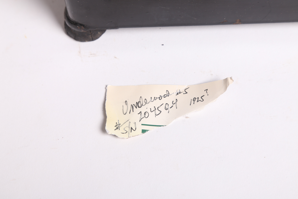 Vintage Underwood No. 5 Typewriter