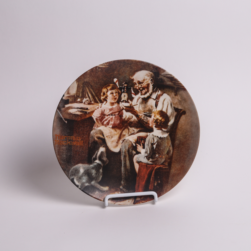 Knowles "The Toy Maker" Limited Edition Norman Rockwell Plate