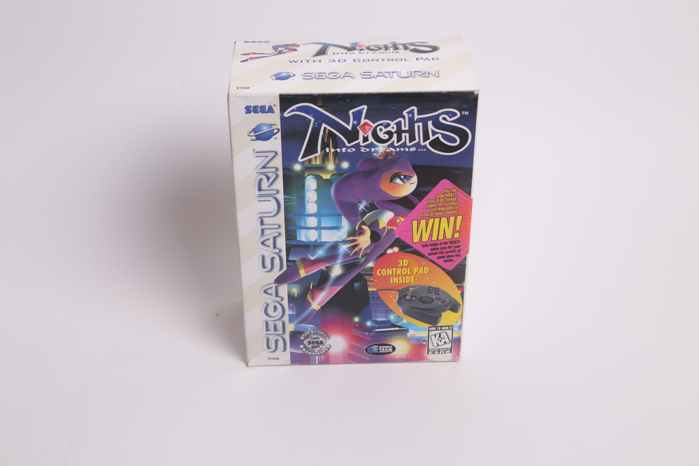 Sega Saturn Console with Game and 3D Control Pad