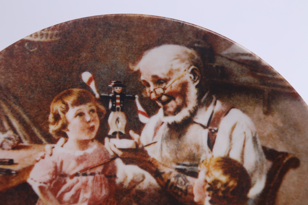Knowles "The Toy Maker" Limited Edition Norman Rockwell Plate