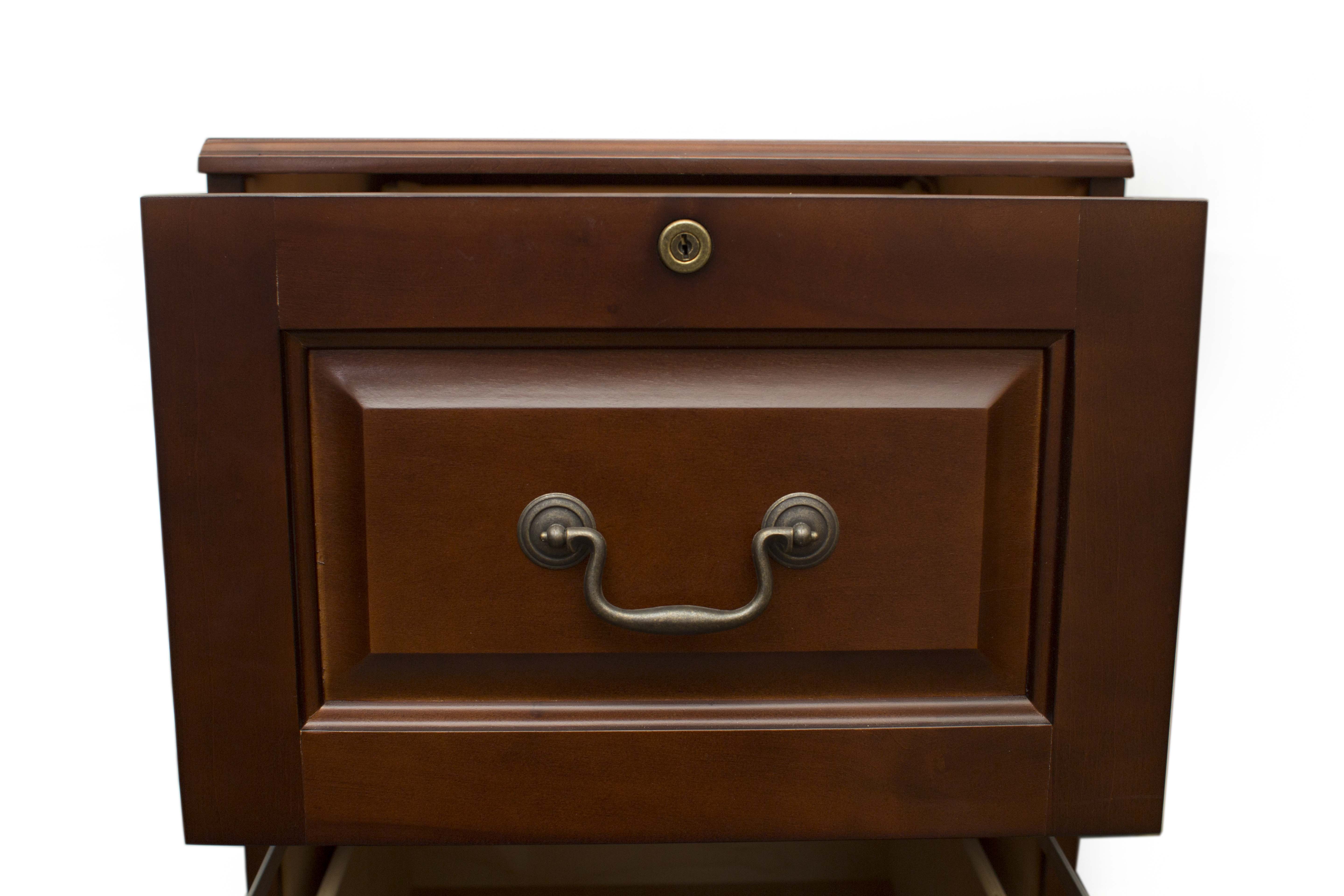 4 Drawer Wooden Filing Cabinet