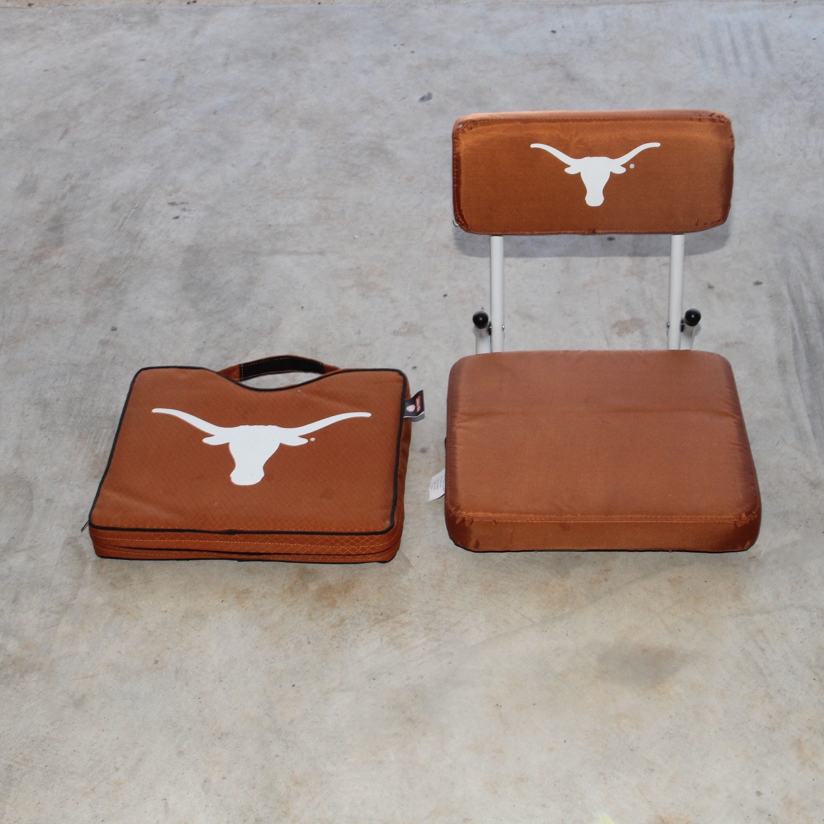 Pair of University of Texas Folding Bleacher Cushions
