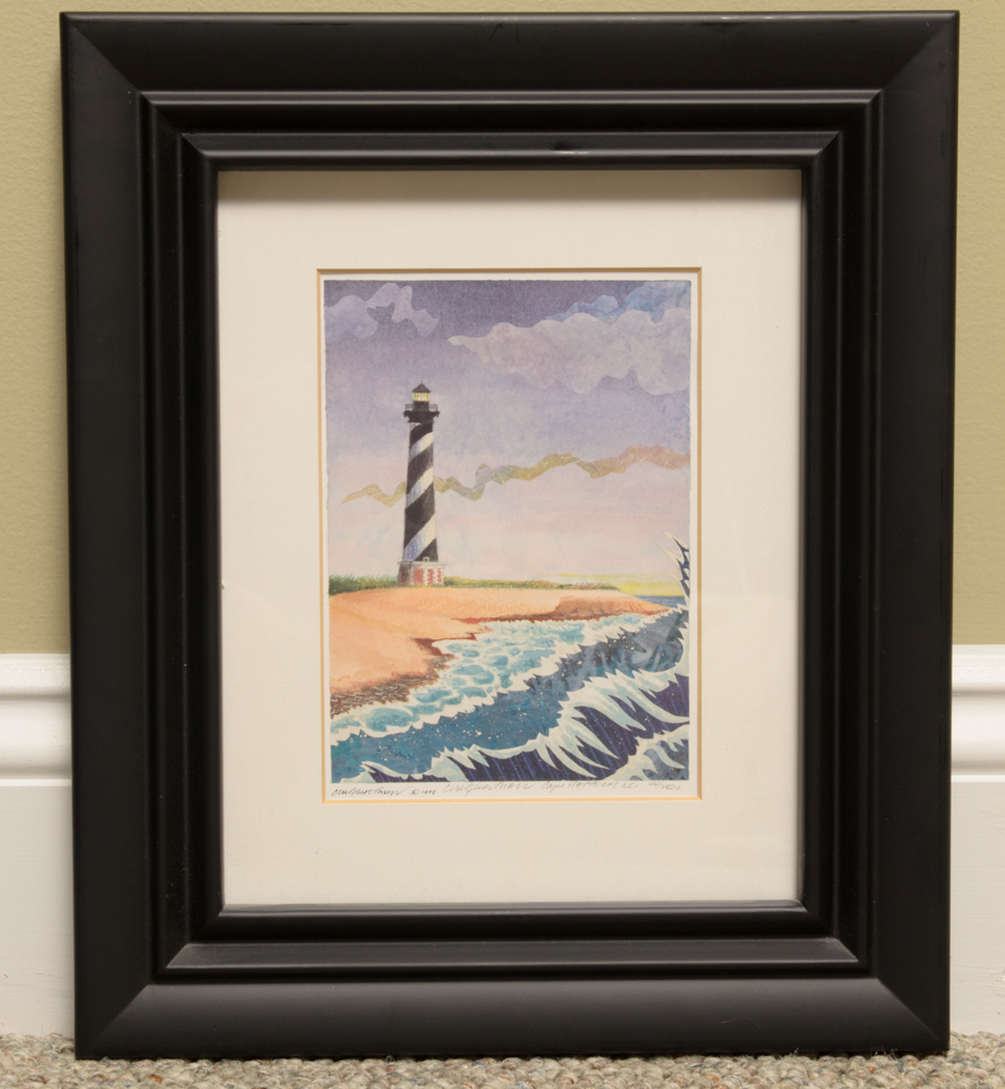 Clay Walthall Signed Numbered North Carolina Lighthouse Prints