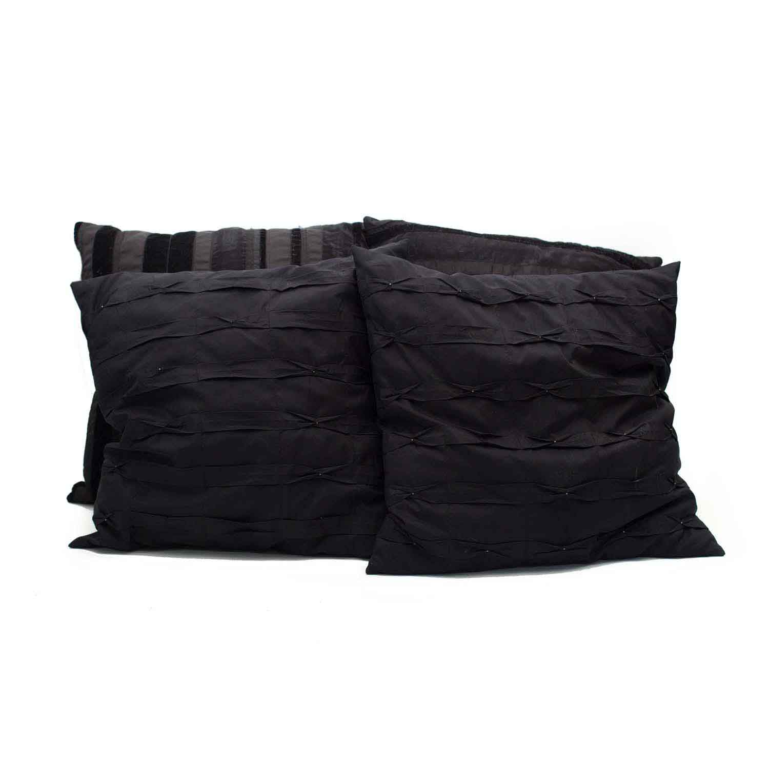 Collection of Black Decorative Pillows