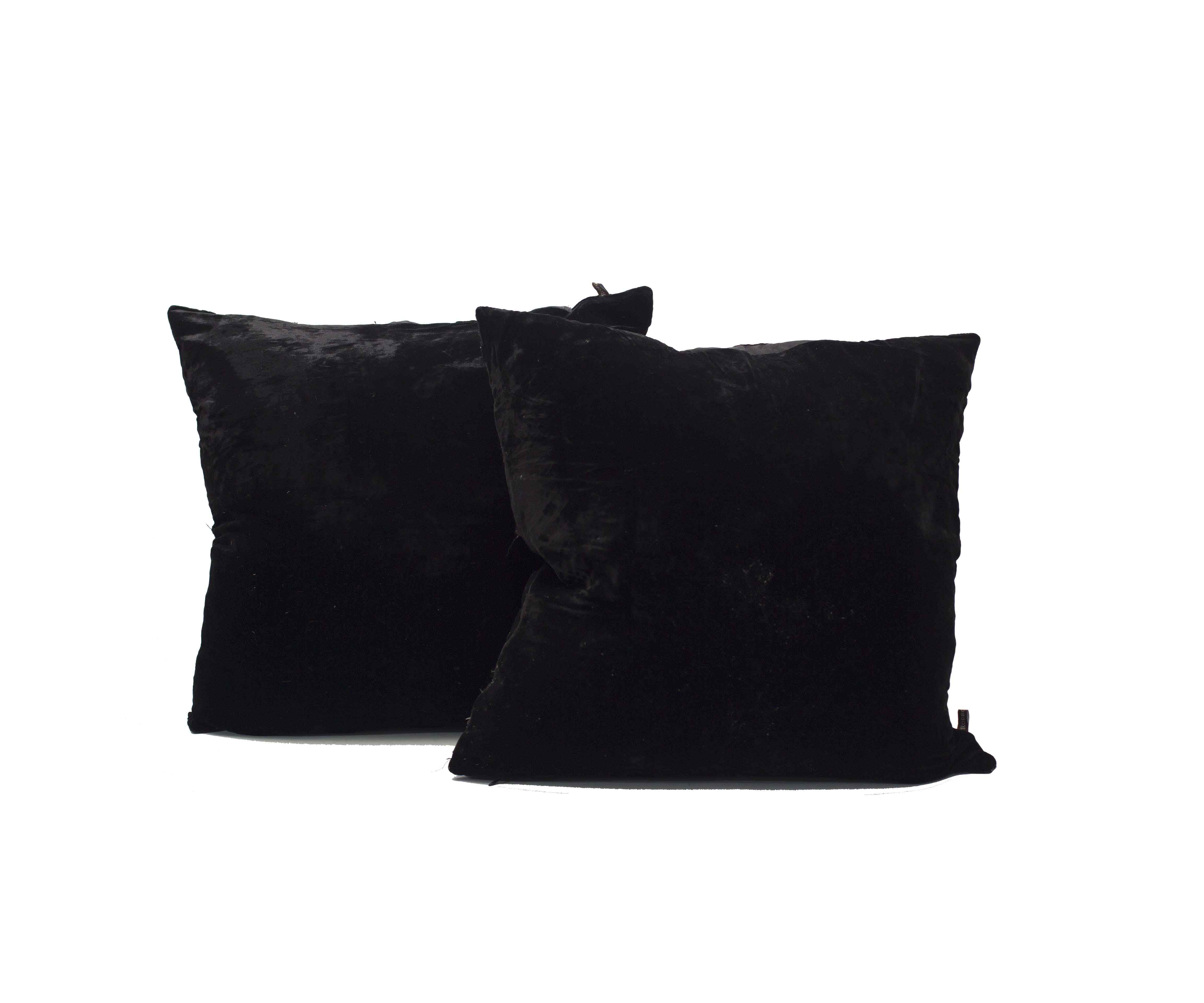 Collection of Black Decorative Pillows