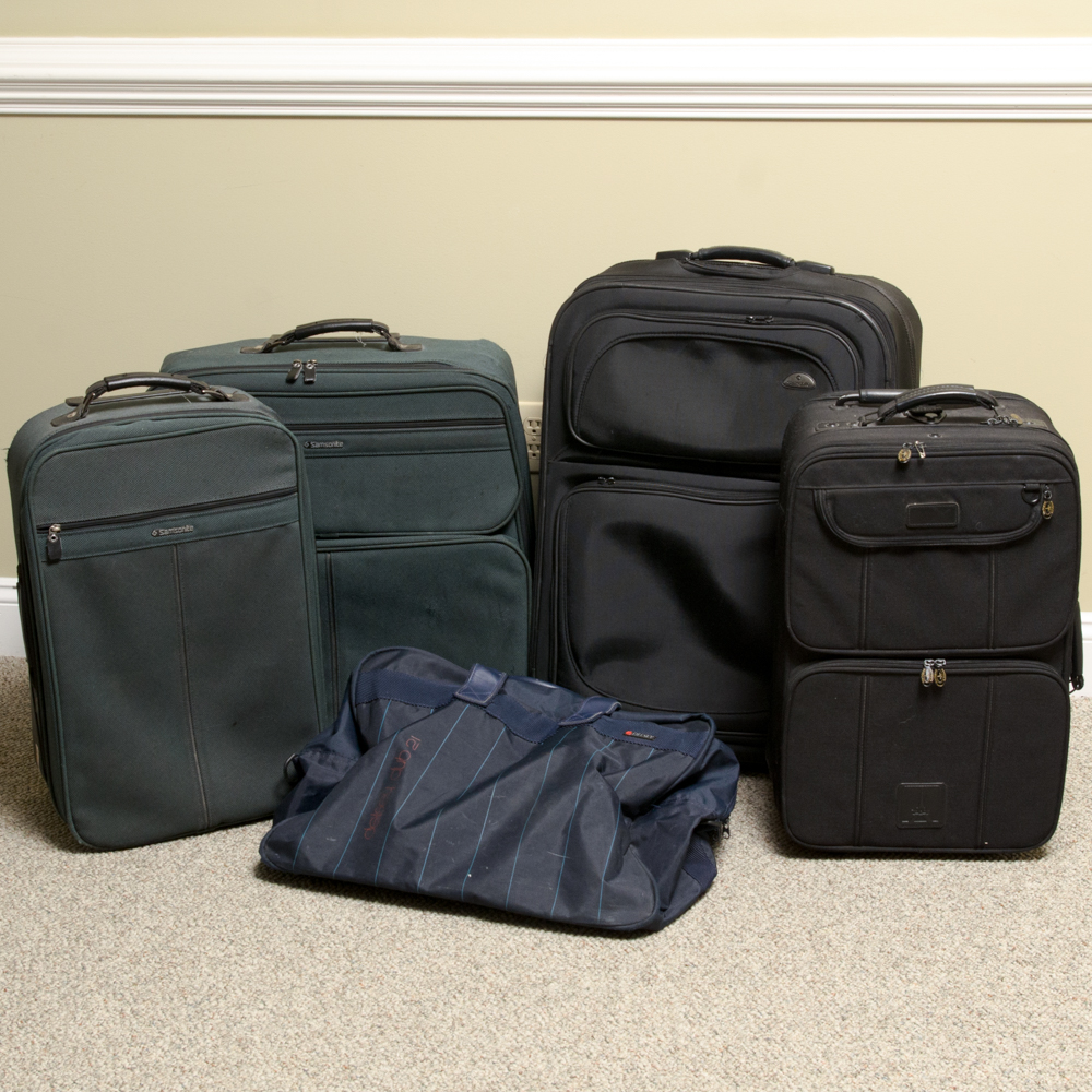 Collection of Samsonite  and Travelpro Suitcases