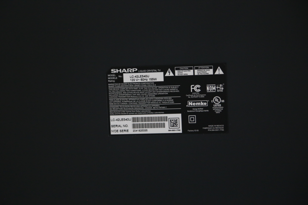 Sharp Aquos Television