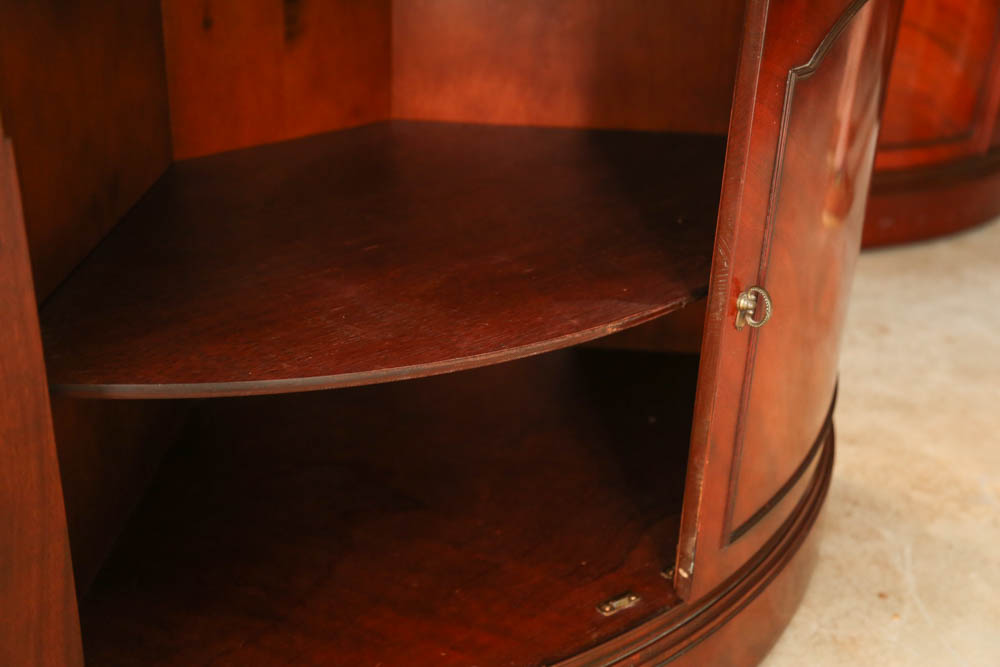 Pair of Drexel "Hampton Court Collection" Mahogany Cabinets