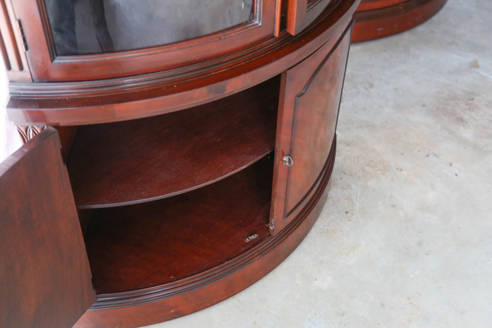 Pair of Drexel "Hampton Court Collection" Mahogany Cabinets