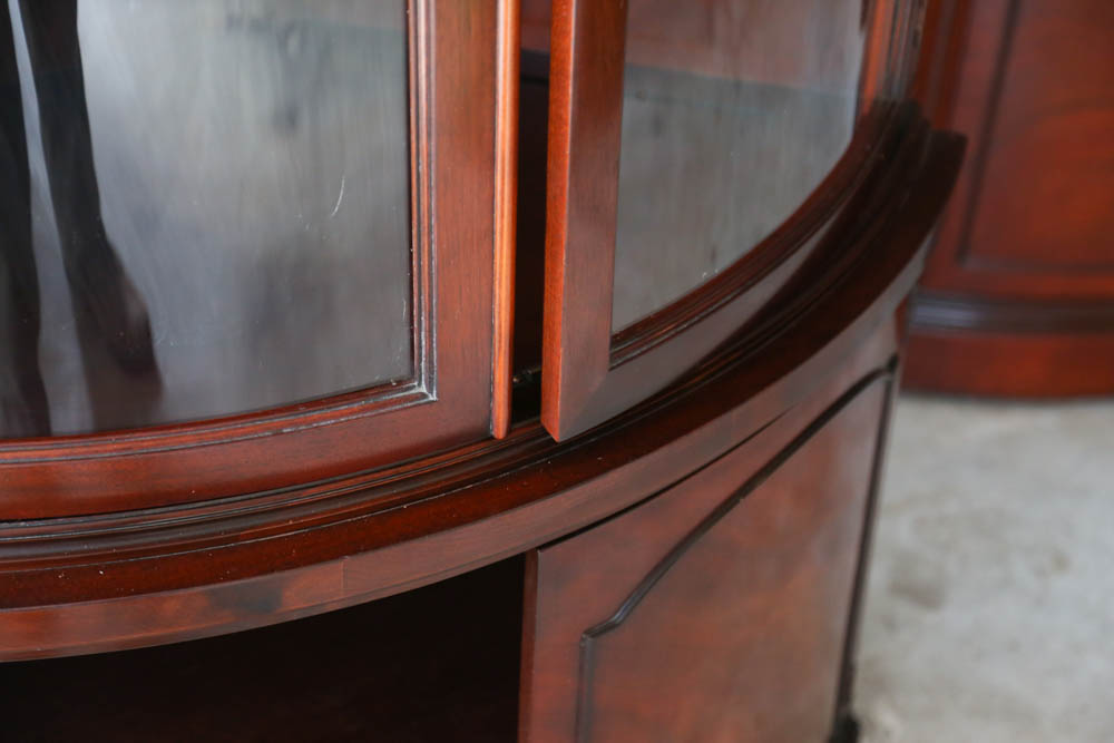 Pair of Drexel "Hampton Court Collection" Mahogany Cabinets