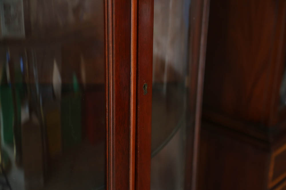 Pair of Drexel "Hampton Court Collection" Mahogany Cabinets