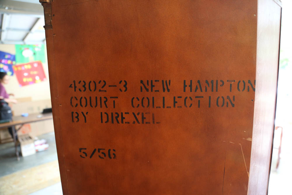 Pair of Drexel "Hampton Court Collection" Mahogany Cabinets