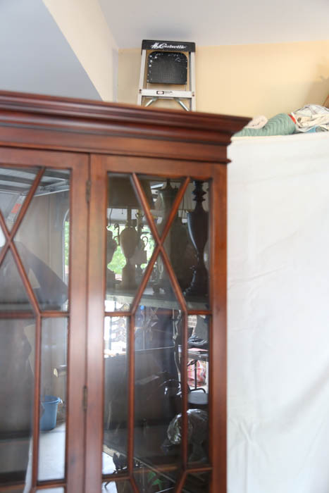 Henkel-Harris Mahogany and Burled Walnut China Cabinet