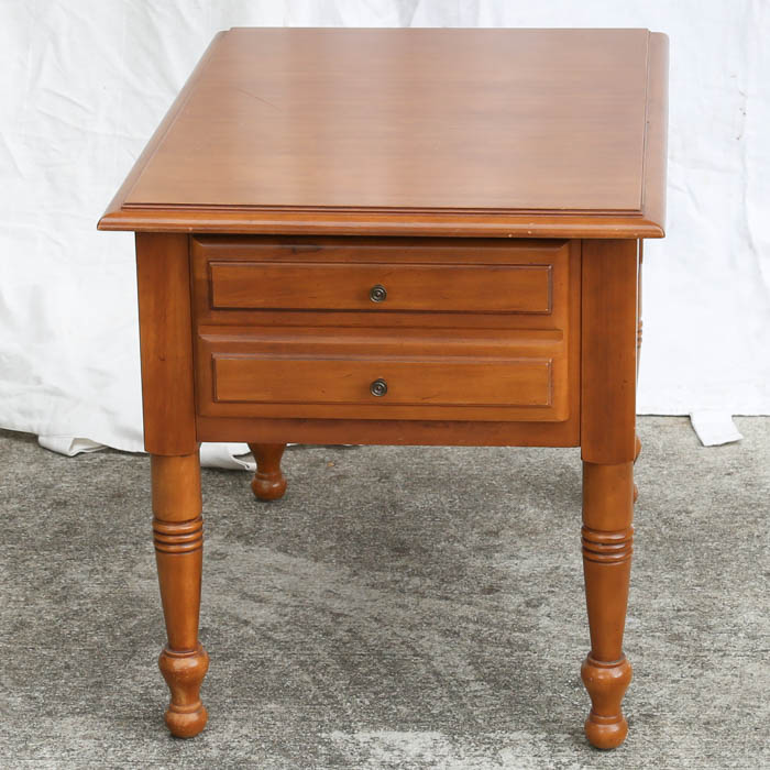 Vintage Tapered Fruitwood Side Table