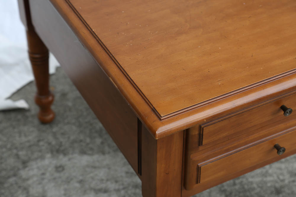 Vintage Tapered Fruitwood Side Table