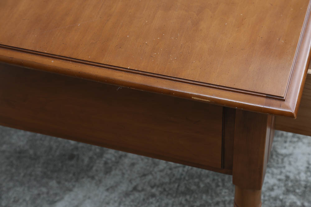 Vintage Tapered Fruitwood Side Table