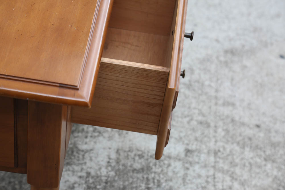 Vintage Tapered Fruitwood Side Table