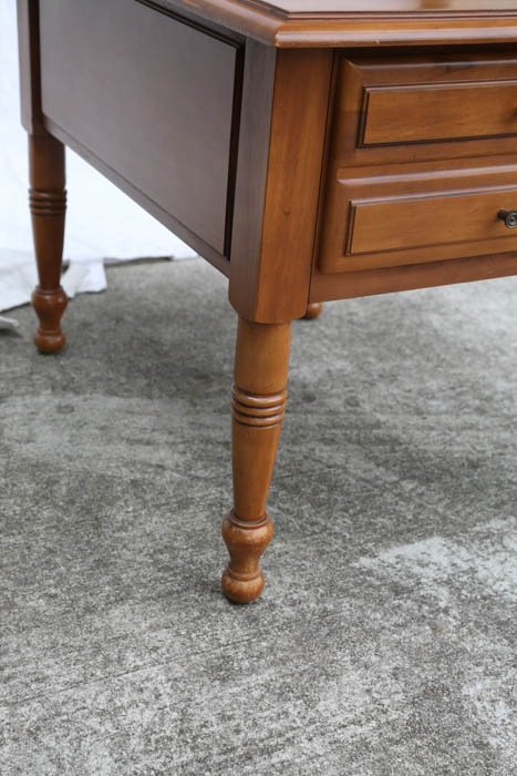 Vintage Tapered Fruitwood Side Table