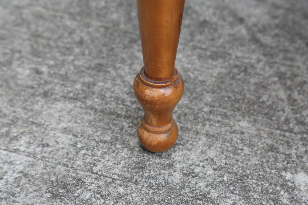 Vintage Tapered Fruitwood Side Table