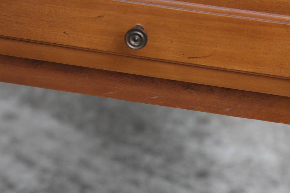 Vintage Tapered Fruitwood Side Table