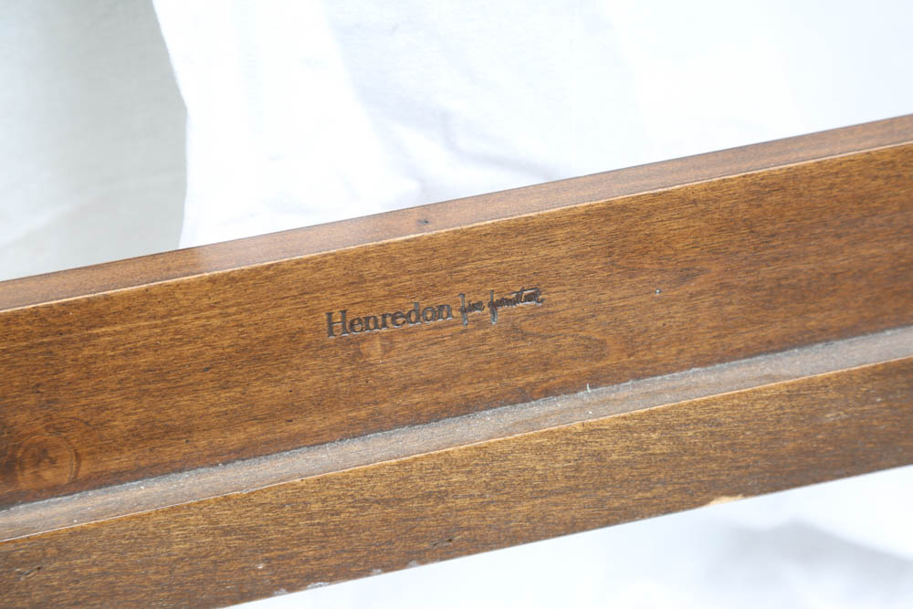 Walnut and Cane Henredon Headboard