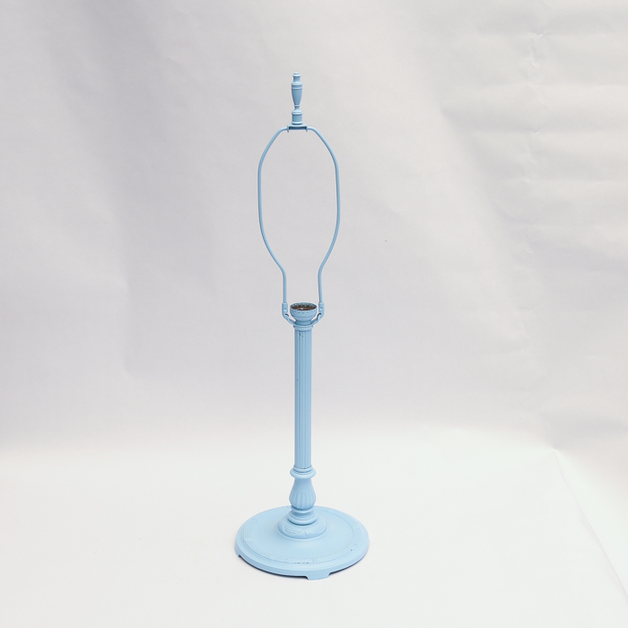 Robin's Egg Blue Cast Iron Lamp