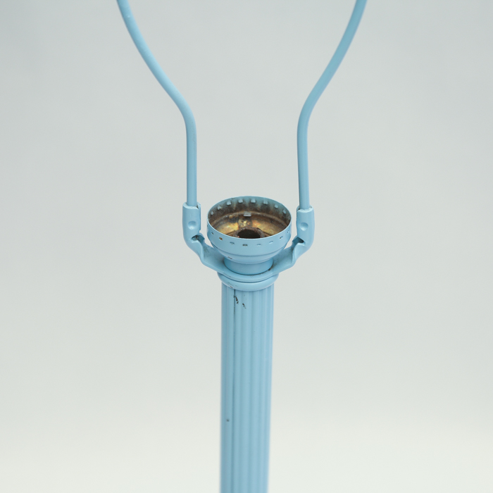Robin's Egg Blue Cast Iron Lamp