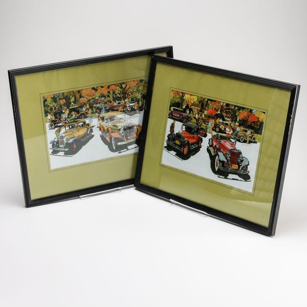 Offset Lithographs after Roger Lundquist Oil Paintings