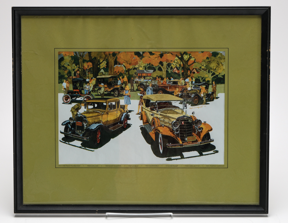 Offset Lithographs after Roger Lundquist Oil Paintings