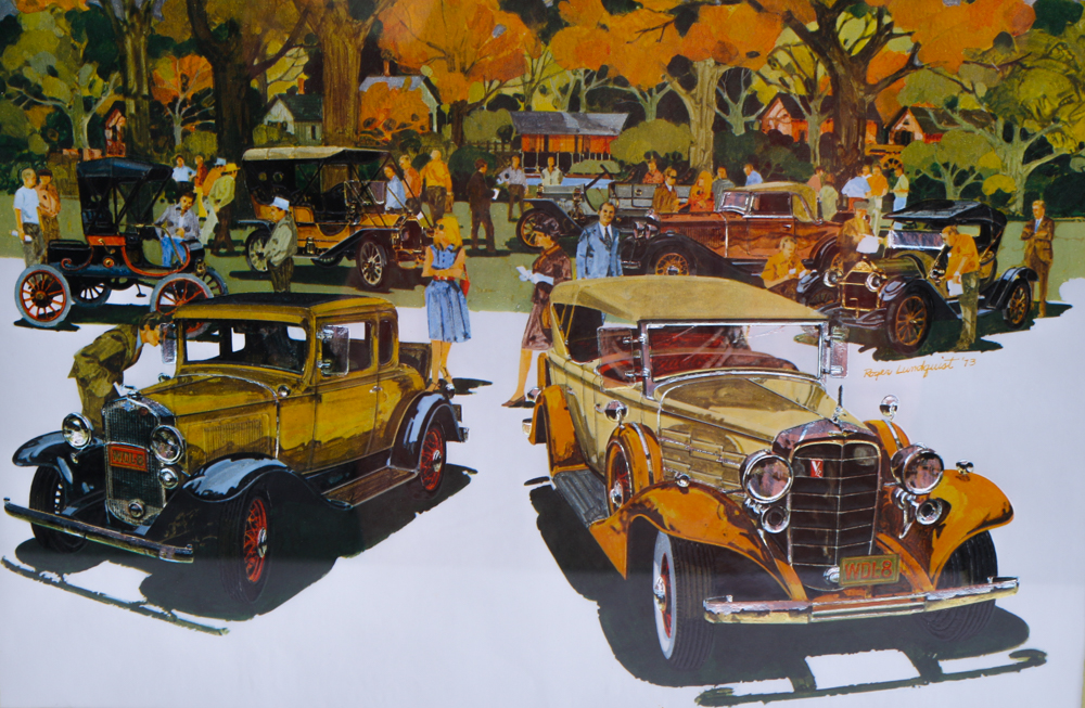 Offset Lithographs after Roger Lundquist Oil Paintings