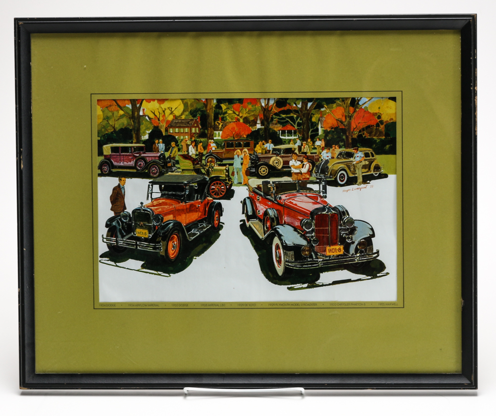 Offset Lithographs after Roger Lundquist Oil Paintings