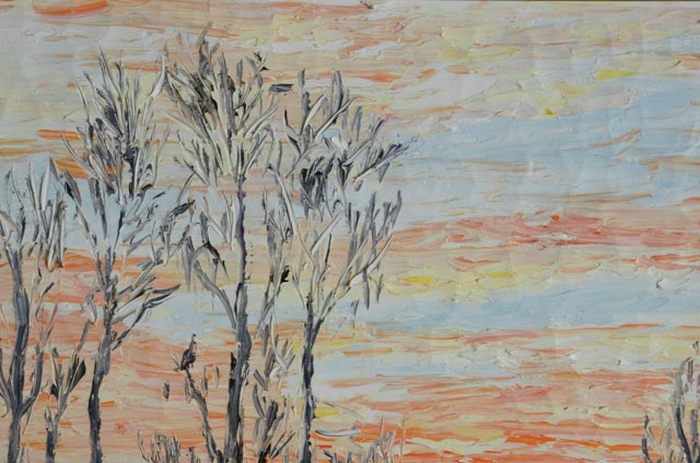 H. Collet Original Oil Painting "Le Coucher du Soleil"