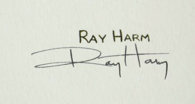 Ray Harm Signed Print "Cedar Waxwing"