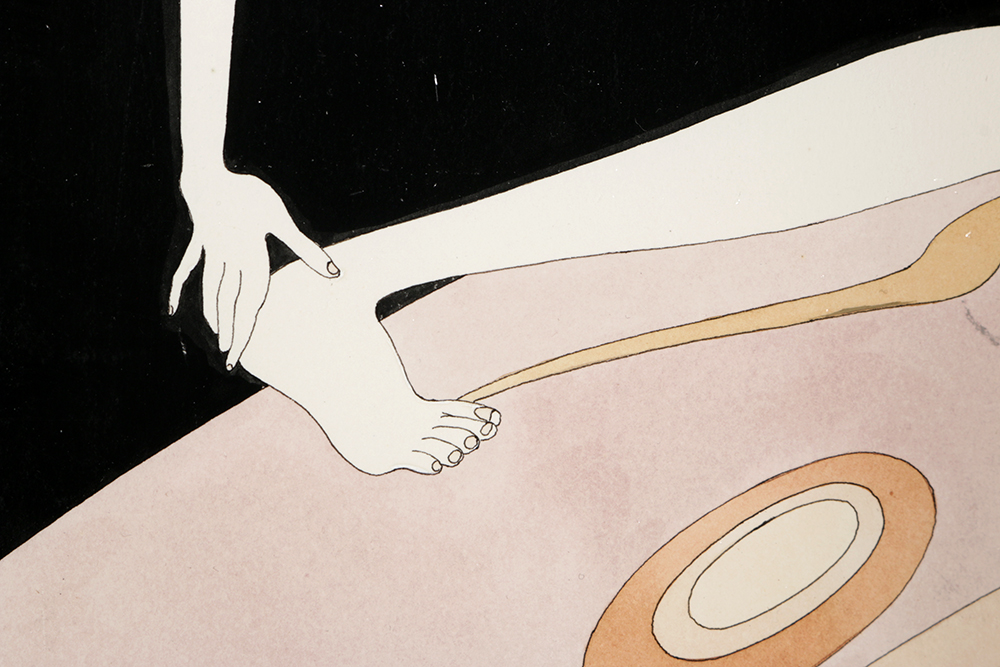 John L. Eastman Signed Gouache on Paper