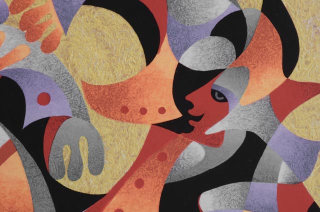 Anatole Krasnyansky Seriolithograph "Poetry in Motion"