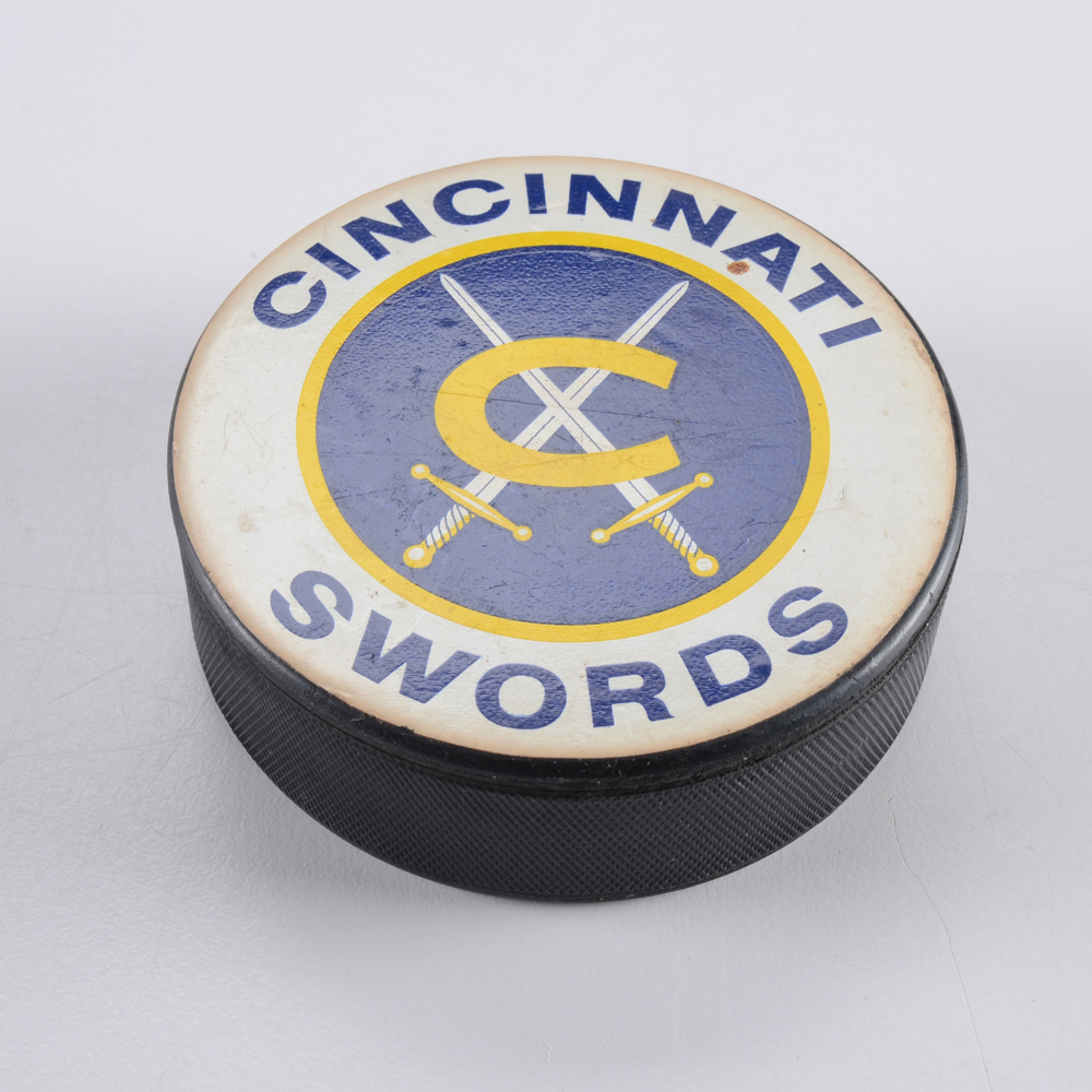 1970s Cincinnati Swords Hockey Pucks