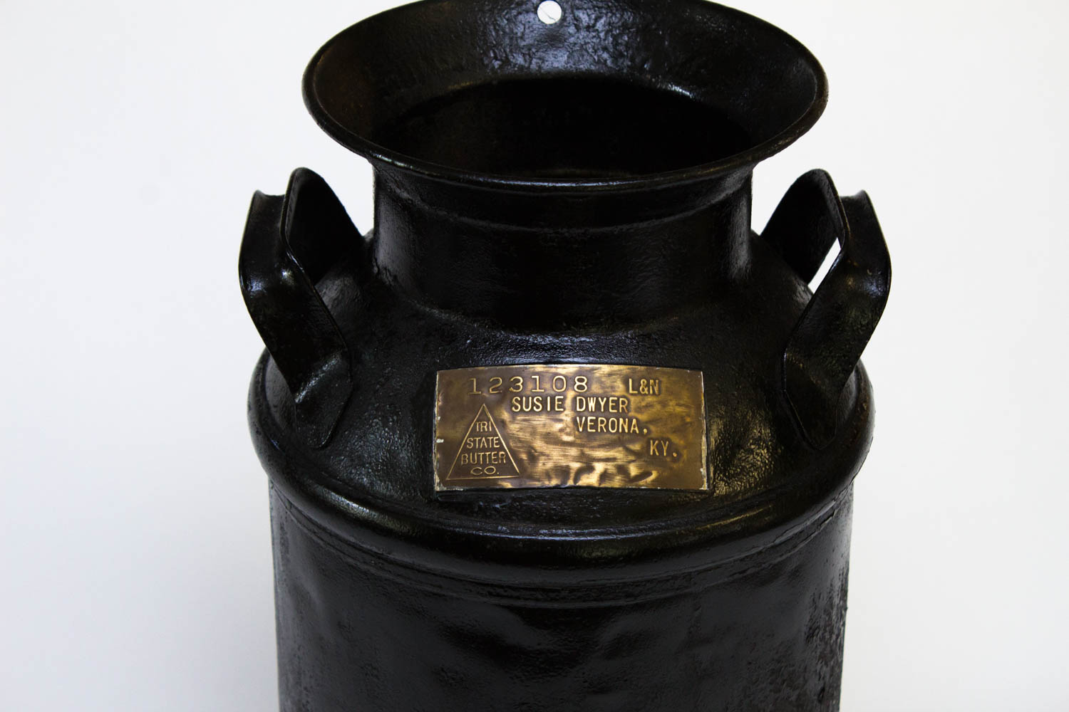 Tri-State Butter Company Antique Cast Iron Milk Jug