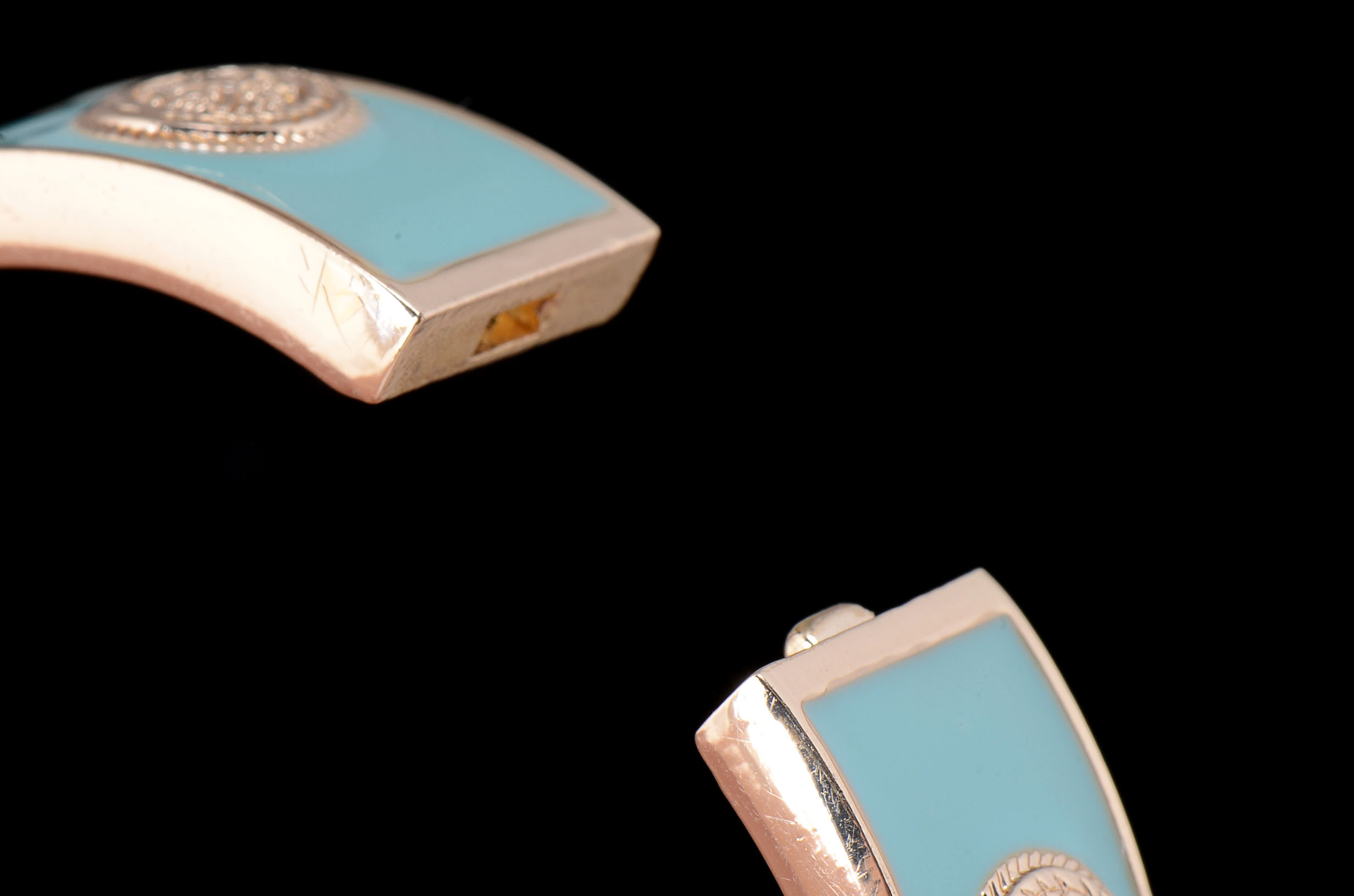 Herme Style Enamel Bangle Bracelet